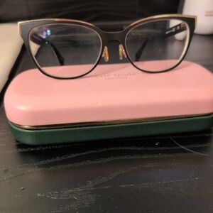 kate spade black and gold cat-eye glasses Vanda